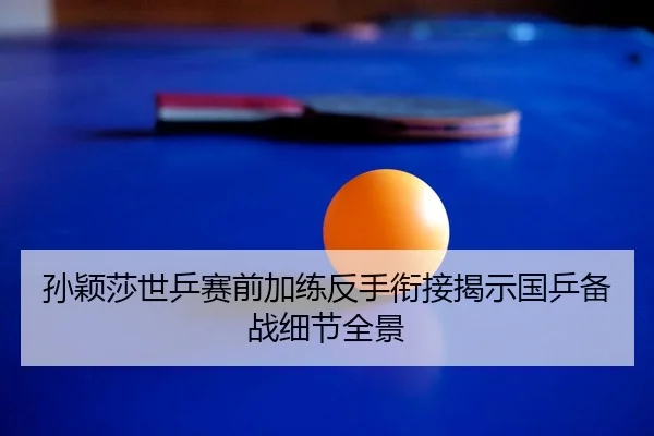 孙颖莎世乒赛前加练反手衔接揭示国乒备战细节全景